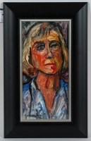 Lot 2286 - * HILDA GOLDWAG (1912 - 2008) PORTRAIT oil on...