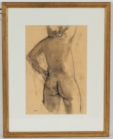 Lot 2292 - * ALEXANDRA (SANDIE) GARDNER NUDE charcoal on...