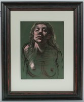 Lot 2310 - * PETER HOWSON OBE, MADONNA VIII pastel,...