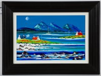 Lot 2359 - JOHN DAMARI, SAILING TOWARDS THE PAPS OF JURA...