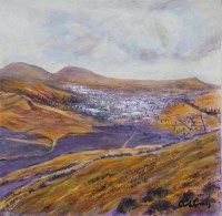 Lot 2362 - ALICK GRAY, HARIA, LANZAROTE acrylic on canvas,...