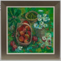 Lot 2376 - DONALD MANSON, WINDFALLS oil on canvas, signed...