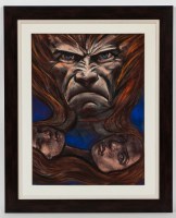 Lot 2447 - * FRANK MCFADDEN, LOOKING BACK IN ANGER pastel...