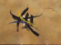Lot 2234 - SAK DARAPONG, ABSTRACT CHARACTERS oil on...