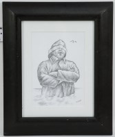 Lot 2466 - * GRAHAM MCKEAN, COAT IN THE TIDE pencil on...