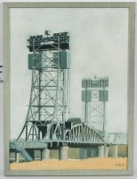 Lot 2476 - * JEFF HEWITT, IRON BRIDGE oil canvas 61cm x...