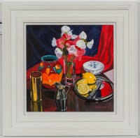 Lot 2246 - FRANK COLCLOUGH, A TOUCH OF GOLD oil on board,...
