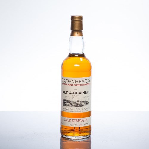 Lot 1389 - CADENHEAD'S ALT-A-BHAINNE 1980 Single Speyside...