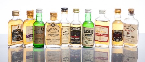 Lot 1506 - 10 MALT WHISKY MINIATURES, consisting of: THE...