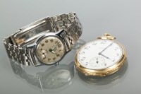 Lot 868 - GENTLEMAN'S ART DECO OPEN FACE ELGIN POCKET...