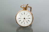 Lot 875 - GENTLEMAN'S EIGHTEEN CARAT GOLD OPEN FACE...