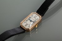 Lot 883 - LADY'S ART DECO NINE CARAT GOLD ROLEX GENEX...