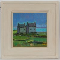 Lot 2285 - * MICHAEL CLARK, VIEW OF THE SALT PANS oil on...