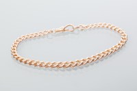 Lot 1886 - NINE CARAT GOLD CURB LINK BRACELET marked 375...