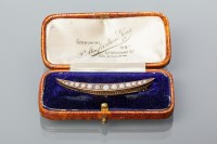 Lot 1949 - VICTORIAN OPAL AND DIAMOND CRESENT BROOCH set...