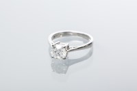 Lot 1976 - DIAMOND SOLITAIRE RING the brilliant cut...
