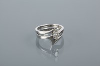Lot 2035A - DIAMOND SOLITAIRE RING the marquise cut...