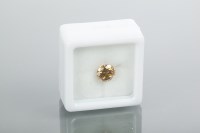 Lot 2065A - UNMOUNTED BRILLIANT CUT BROWN DIAMOND...