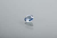 Lot 2120 - UNMOUNTED BLUE SAPPHIRE the oval stone...