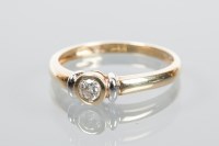 Lot 2195 - DIAMOND SOLITAIRE RING the brilliant cut...