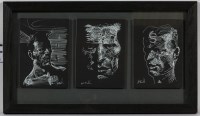 Lot 2322 - * FRANK MCFADDEN, SERIES OF PORTRAITS ink on...