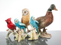 Lot 138 - SIX GOEBEL BIRD FIGURES including a mallard...