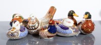 Lot 170 - COLLECTION OF SEVEN ROYAL CROWN DERBY BIRDS...