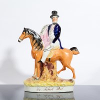 Lot 200 - VICTORIAN STAFFORDSHIRE FIGURE OF SIR ROBERT...