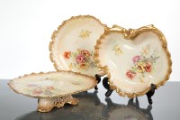 Lot 211 - NAUTILUS PORCELAIN DESSERT SERVICE in shell...