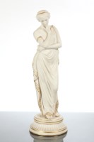 Lot 241 - LATE 19TH CENTURY GILT PARIAN FIGURE OF...