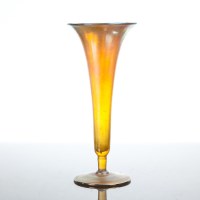 Lot 272 - LOUIS COMFORT TIFFANY FAVRILE VASE with wavy...