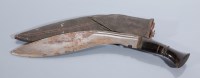 Lot 349 - TWO NEPALESE KUKRIS the larger with knopped...
