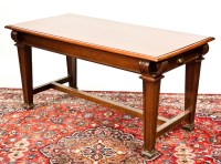 Lot 351 - LATE VICTORIAN MAHOGANY LIBRARY TABLE the...