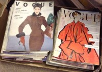 Lot 377 - MID-TWENTIETH CENTURY BRITISH VOGUE MAGAZINES...