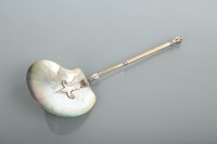 Lot 388 - LATE 19TH CENTURY METAL AND MOTHER OF PEARL...