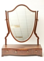 Lot 407 - LATE VICTORIAN SERPENTINE LINE INLAID MAHOGANY...