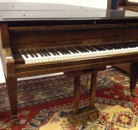 Lot 434 - BLUTHNER BOUDOIR GRAND PIANO with square...