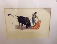 Lot 437 - BRITISH SCHOOL (20TH CENTURY) THE BULLFIGHT...