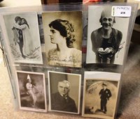 Lot 438 - COLLECTION OF AUTOGRAPH POSTCARDS of...