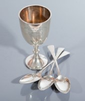 Lot 23 - EDWARDIAN SILVER CUP maker A L Davenport Ltd,...