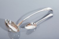 Lot 25 - VICTORIAN SCOTTISH KINGS PATTERN SOUP LADLE...