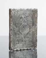 Lot 30 - LATE VICTORIAN SILVER BUSINESS CARD HOLDER...