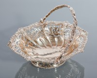 Lot 34 - GEORGE III SILVER PIERCED BASKET maker Thomas...