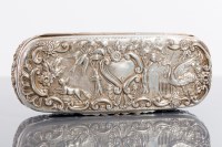 Lot 35 - LATE VICTORIAN SILVER DRESSING TABLE BOX maker...