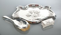 Lot 44 - ART NOUVEAU SILVER COMPOSITE DRESSING TABLE...
