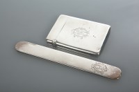 Lot 82 - VICTORIAN SILVER CARD CASE maker Frederick...