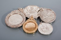 Lot 86 - VICTORIAN PLOUGING MEDALS including a gilt...