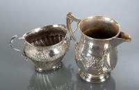 Lot 89 - VICTORIAN SILVER CREAM JUG makers Atkin...