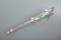 Lot 98 - RUSSIAN SILVER TORAH POINTER marked with 84...