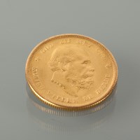 Lot 1011 - 10 GUILDER COIN DATED 1876